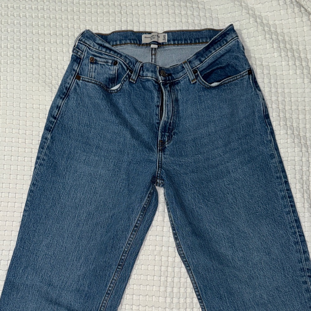 Abercrombie & Fitch Blue Straight Leg Jeans